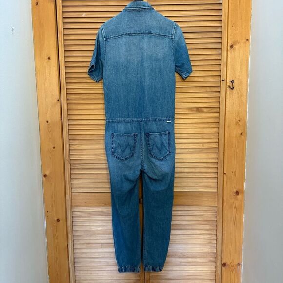 MOTHER Denim short sleeve Jumpsuit size small - Picture 8 of 9